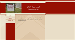 Desktop Screenshot of hallssheetmetal.com